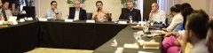 Lançamento da Câmara Técnica de Inovação da Aesbe contou com a abertura do presidente Neuri Freitas e do secretário executivo, Sergio Gonçalves. Foto: Luis Fernando Pereira (Cagece)